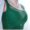 Sexy Push Up Bras Women Plus Size Bra 34-52 C D E Thin Gathered Wireless Brassiere Underwear Embroidery Floral Bralette Female
