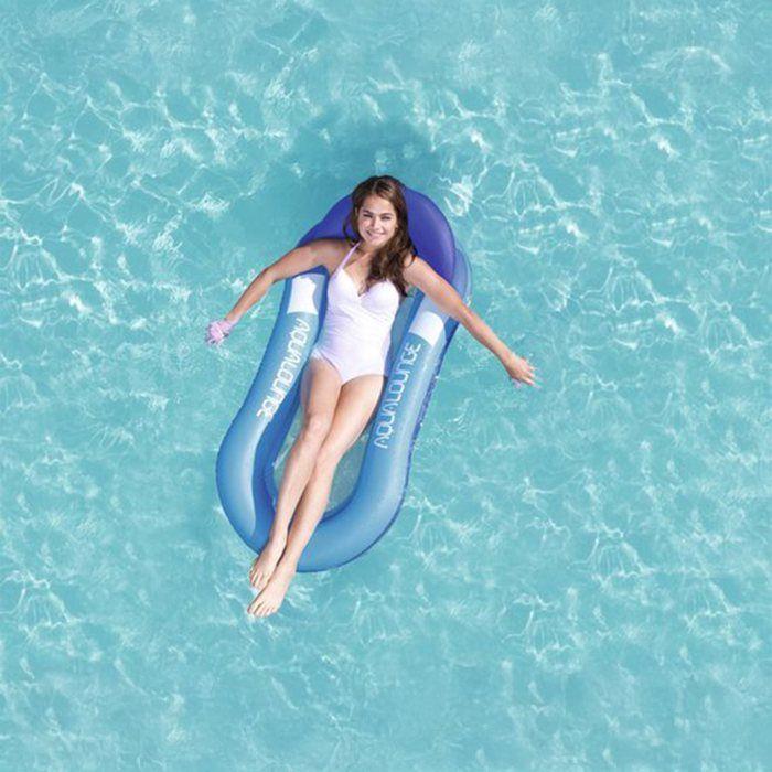 Matelas - BESTWAY - Aqualounge - Semi-immergé - 160 X 84 cm - Confortable en piscine