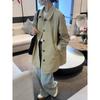 Women's Khaki Trench Coat - Autumn 2023 Korean Style, Loose Mid-Length Casual Top