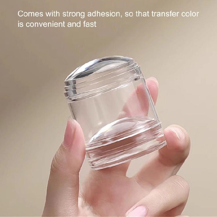 Jelly Clear Nail Stamper Nail Scrapers Silicone Nail Art Stamper Nail Stamping Kits DIY Nail Art Tools Nail Salon-Home