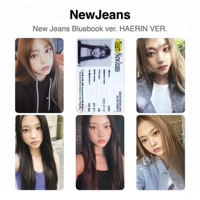 NewJeans Bluebook versie. HAERIN VER. Officiële fotokaart