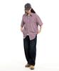 CREAM SODA LAB Front Catbrush Washed Cotton Elastic Waist Pants Black