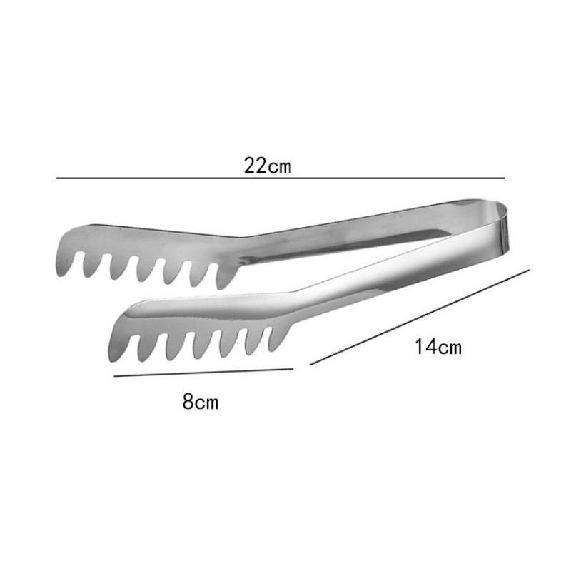 1ks Nerezové kleštičky na těstoviny Spona na jídlo Steak Chléb BBQ Maso Salát Piknik Party Kuchyně Pečení Nástroje na vaření