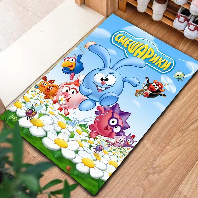 Smeshariki Carpet Rug for Living Room Bedroom Home Sofa Decoration,Kids play Nonslip Floor Mat
