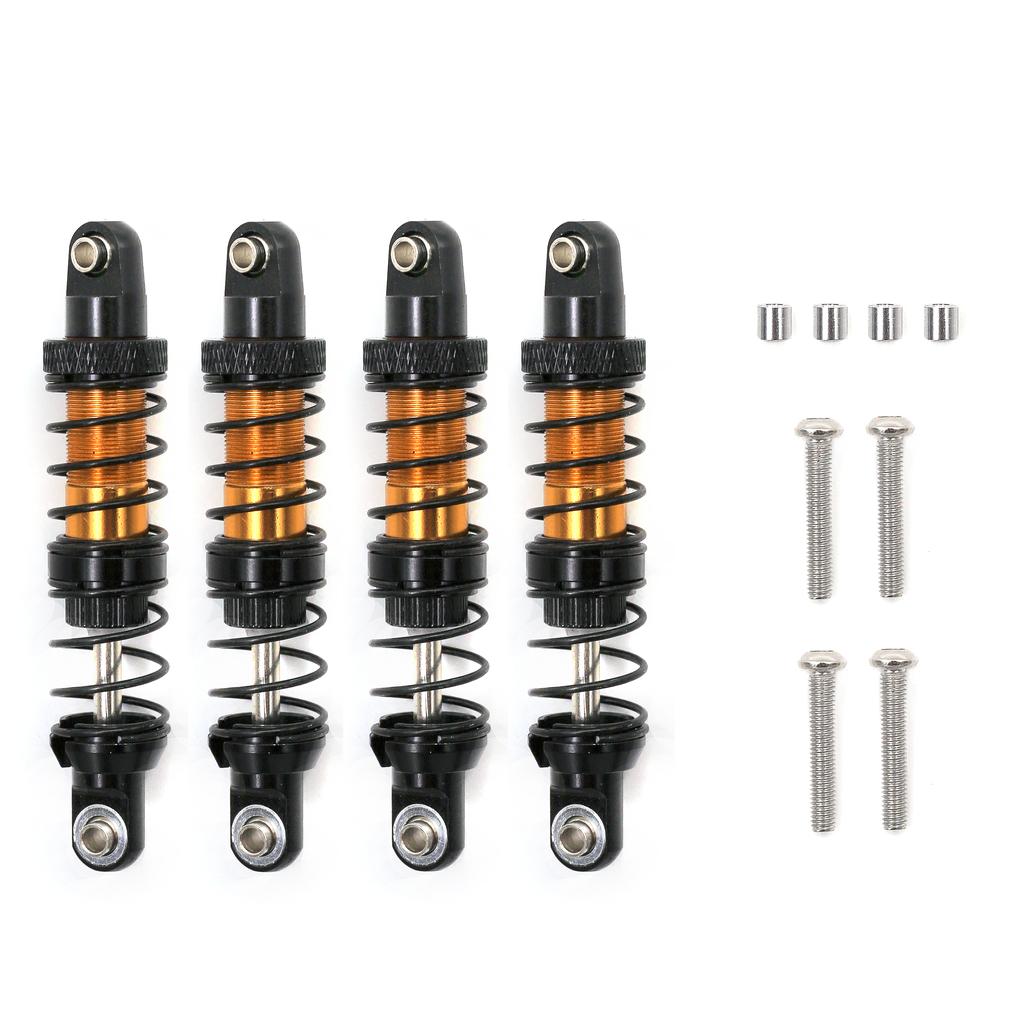 4pcs Adjustable 80mm Metal Shock Absorber Damper for 1/10 CC01 Remote Control Crawler Off-road Car