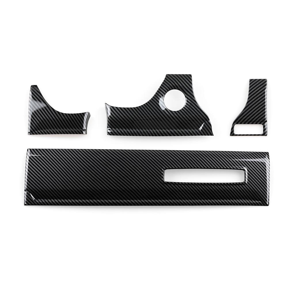 For Dodge RAM 1500 2500 3500 2019-2026 Car Center Console Dashboard Panel Cover Carbon Fiber Interior Sticker ABS Accessories