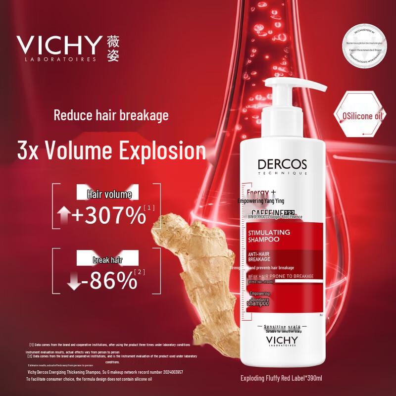 Vichy Dercos Energigivende Volumgivende Sjampo