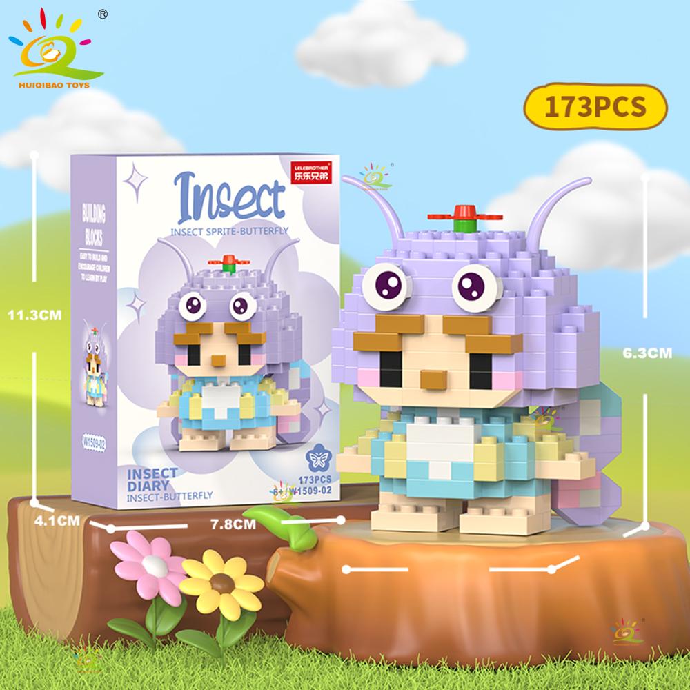 Mini Cute Insect Micro Building Blocks 3D Diamond Model BEE Snail Brick DIY City Construction Toy for Children Kid Gift