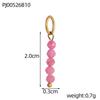 CARLIDANA2PCS Hot Sale Heart Colored Natural Stone Accessories Non Tarnish DIY Jewelry Plated Gold Stainless Steel Charm Pendant