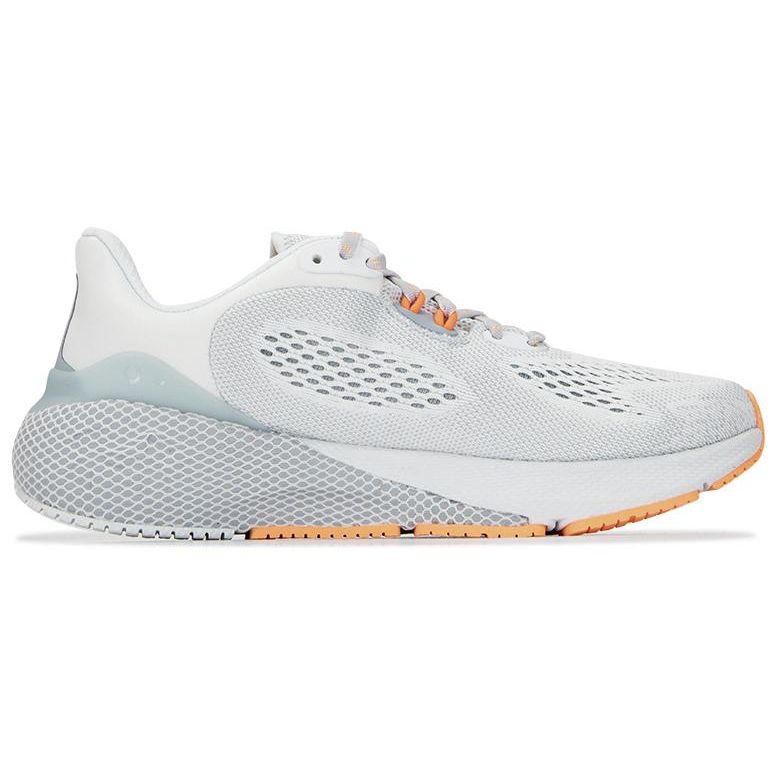 Under Armour HOVR Machina 3 Grey Mist Coral Women Sneakers Harbor-Blue 3025660-104