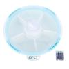Electric Vacuum Divided Snack Serving Tray Snackle Container Platter for Vacuum Storage with 5 Removable Dishes Lid