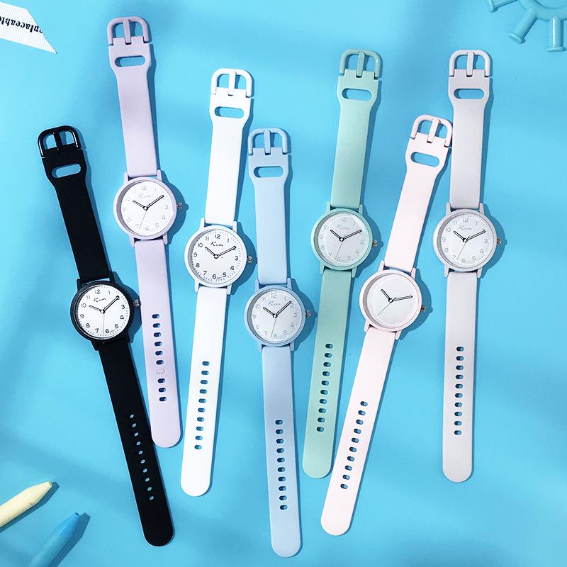 Women's Exam Watch: Silicone Strap, Luminous, Silent, Waterproof Quartz. Ideal for Junior High/High School Students.