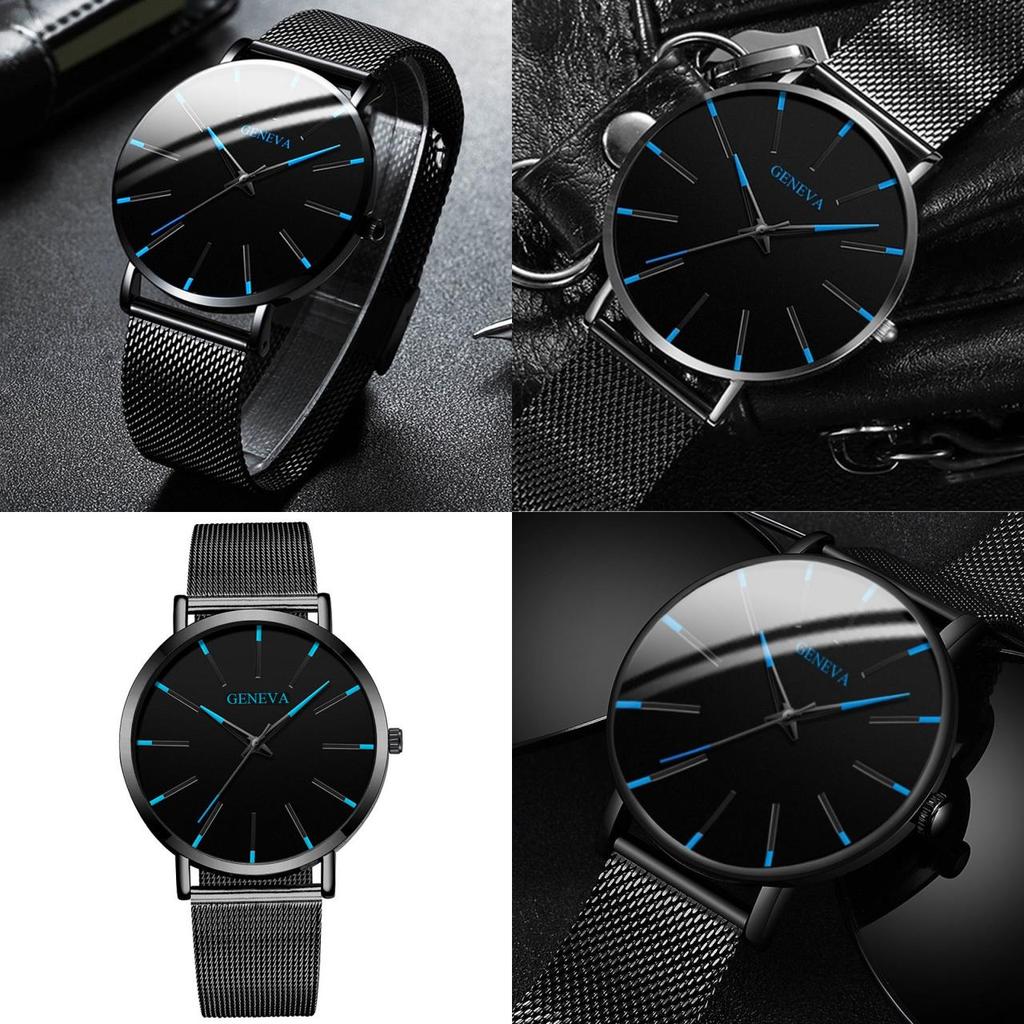 Stylish Geneva Couple Quartz Watch For Men And Women Business Casual Design Waterproof Decorative 10m Water Resistance