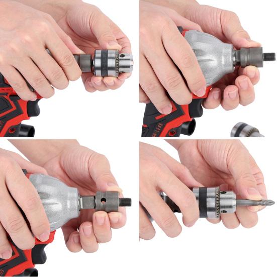 Avvitatore a impulsi senza fili 520N.m Alta coppia Avvitatore elettrico con 2 batterie da 1500mAh Motore brushless Avvitatore a impulsi elettrico