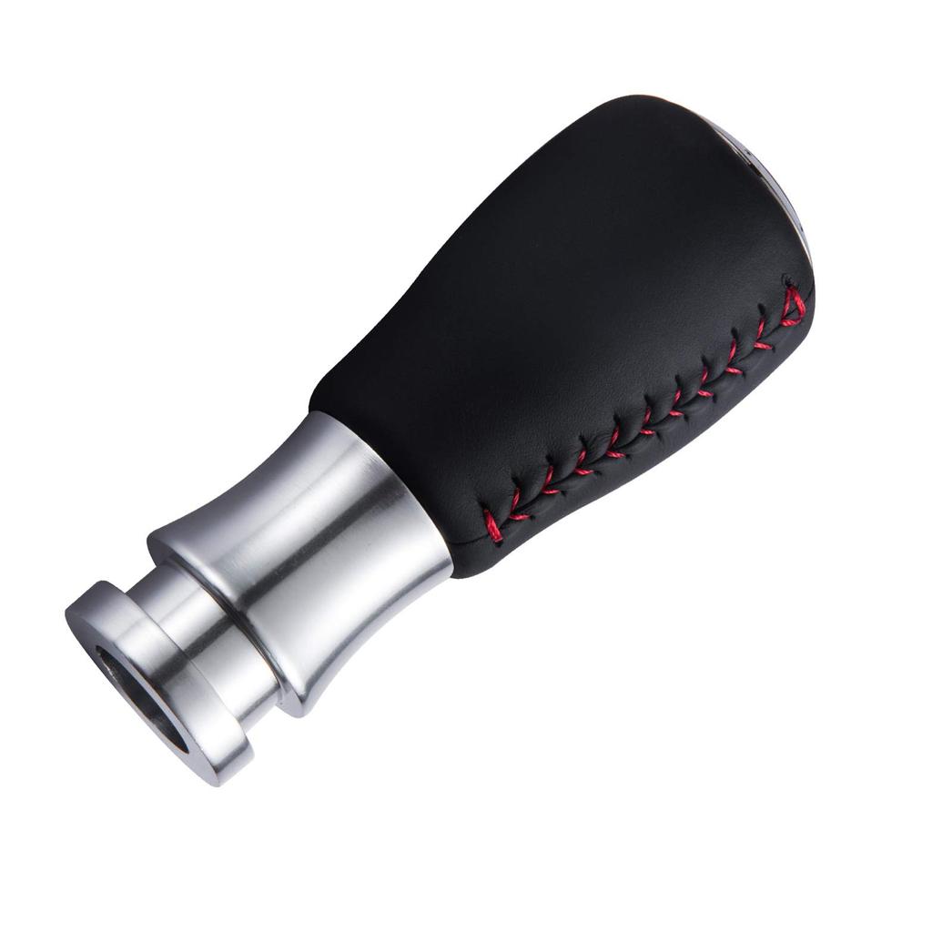 Arenbel 5 Speed PU Shifter Head Gear Shift Stick Shift Lever Knob Manual Car Universal Black Red
