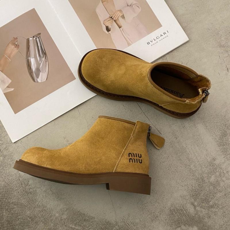 Platform Suede Women Ankle Snow Boots Fashion Mid Heels Shoes Woman Winter 2025 Trend Brand Classic Running Sport Zapatos Mujer