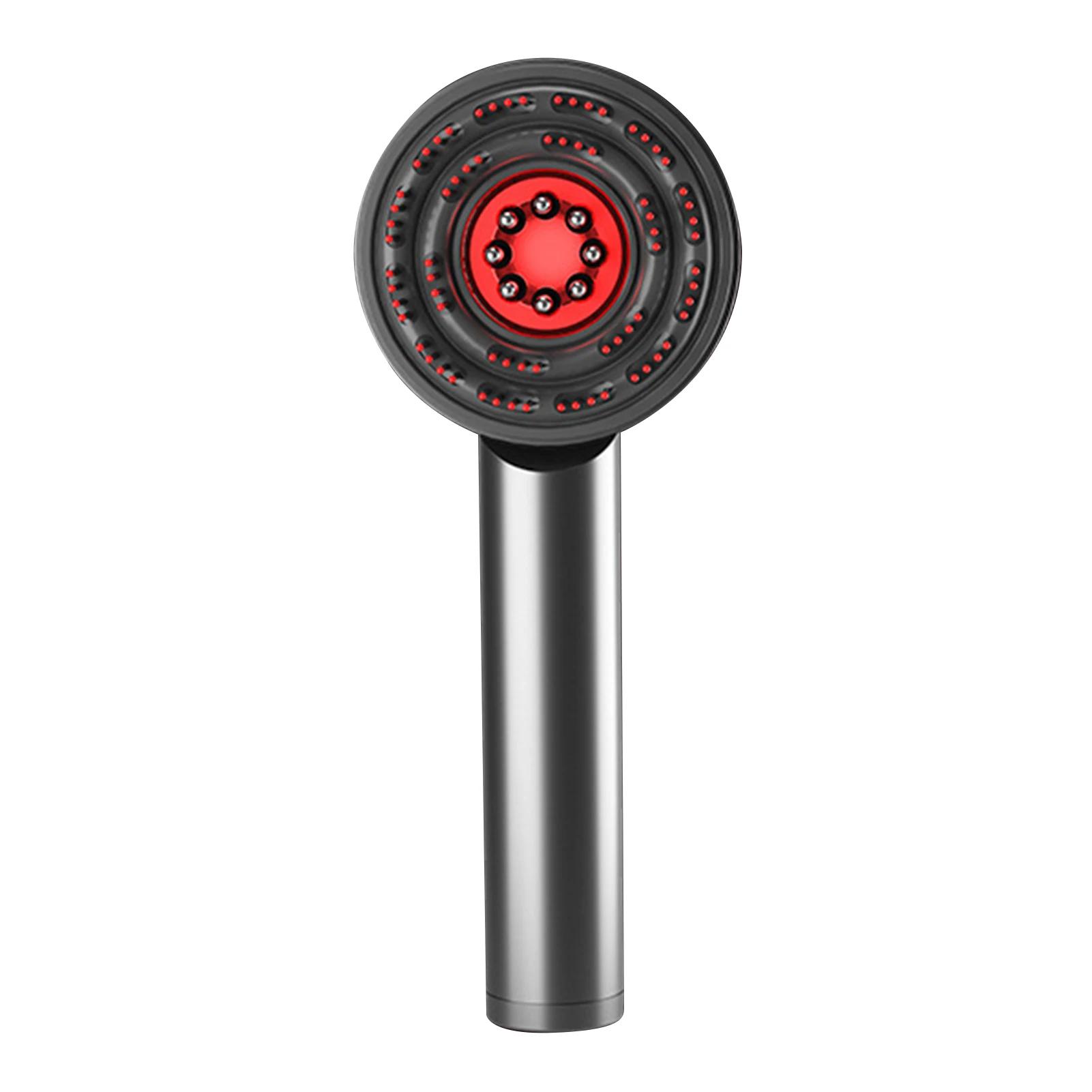 

Электрическая вибрационная массажная расческа Красный свет Расческа для волосяных фолликулов Аппликатор для нанесения масла/жидкости на кожу головы Массажер для головы Рост волос Против выпадения серый