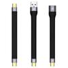 USB A to Type C PD fast charging USB3.1 high-speed hard drive 10Gbps transmission 13CM charging ultra-short portable data cable