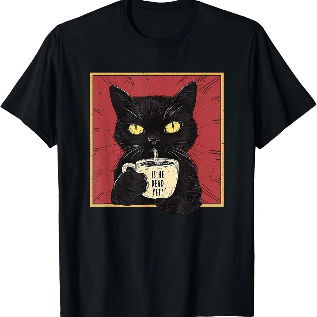 Funny Cat Vintage Graphic Tee T-Shirt Unisex Mens Womens Cool Gift Idea