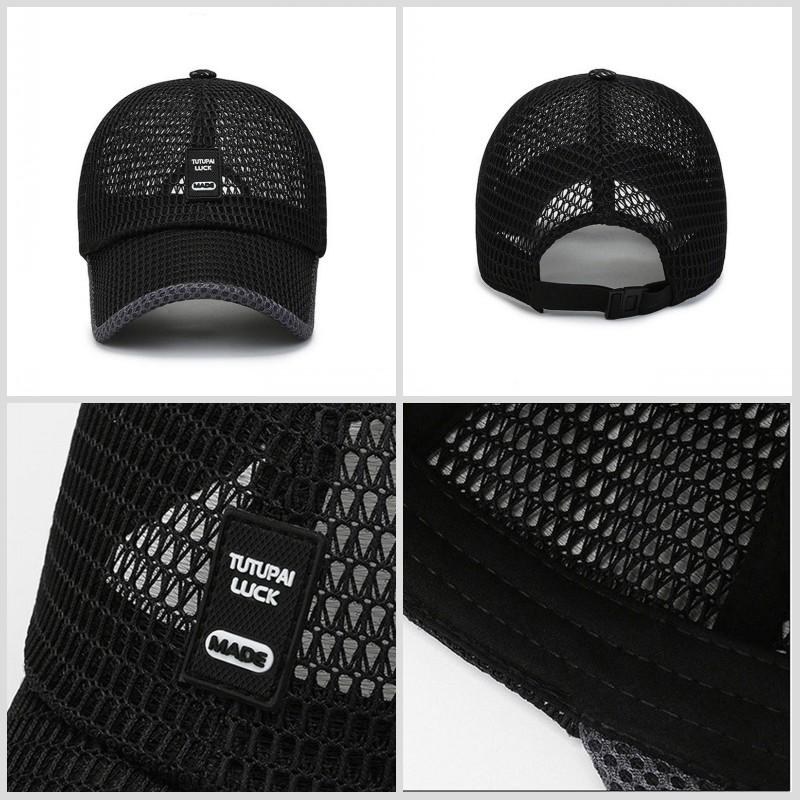 Summer Full Mesh Quick Drying Cool Sunhat Breathable Net Baseball Cap Men Outdoor Anti-UV Tennis Golf Hiking Sports Cap
