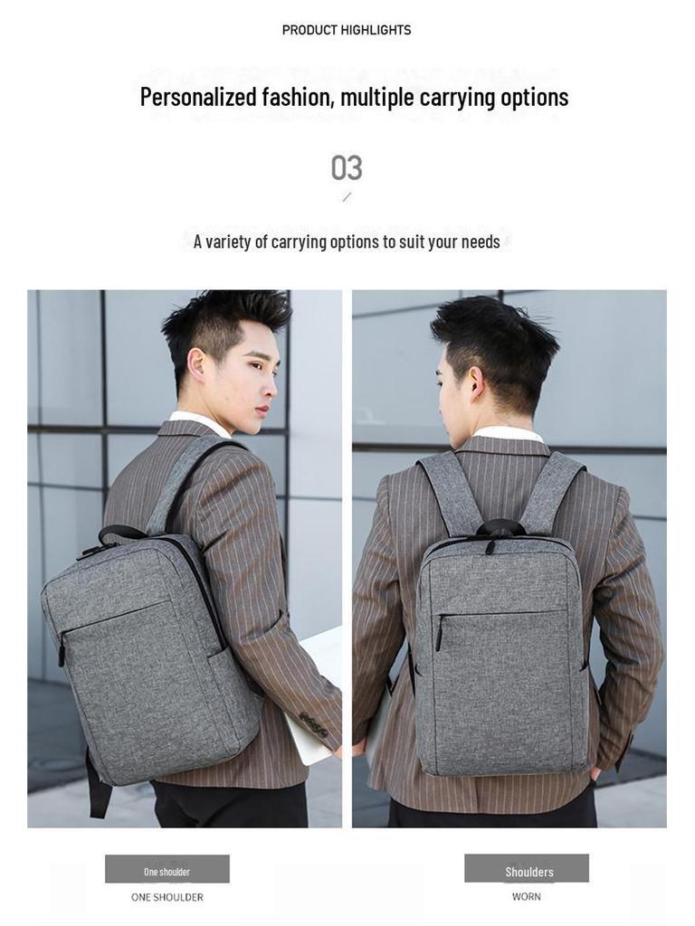 Frühling/Sommer Cross-Border Mode Rucksack: Unisex Koreanisches Minimalistisches Design, Perfekt für Freizeit, Reisen, Geschäft und Laptops.