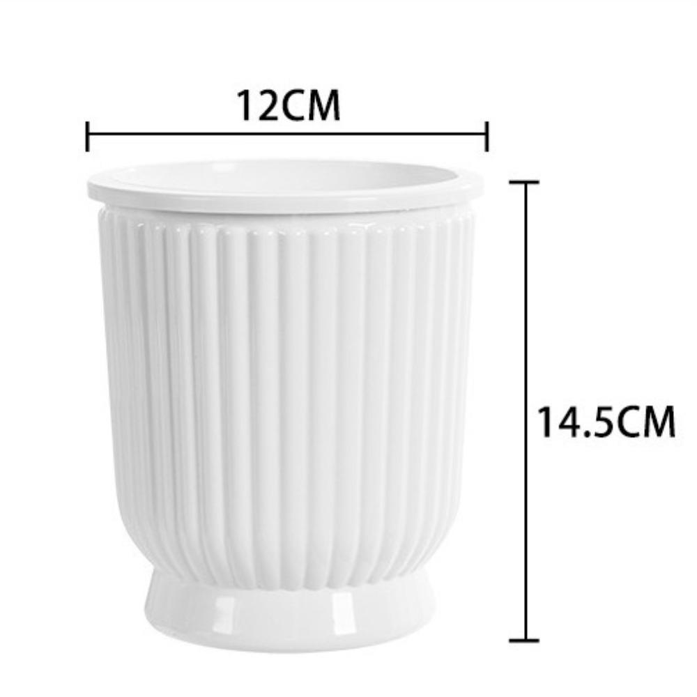 

Креативный самополивающийся гидропонный горшок для растений, пластиковый съемный мини-кашпо для суккулентов, настольная ваза, цветочный горшок белый
