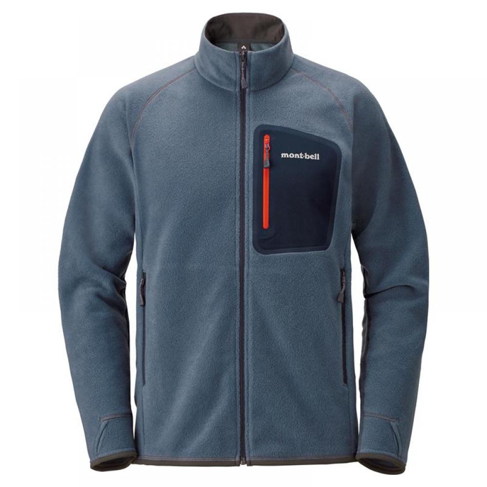 MONTBELL CLIMAPLUS 100 Fall/Winter Lightweight Soft and Comfortable Warm Stand Collar Breathable Fleece Cardigan Jacket Men's