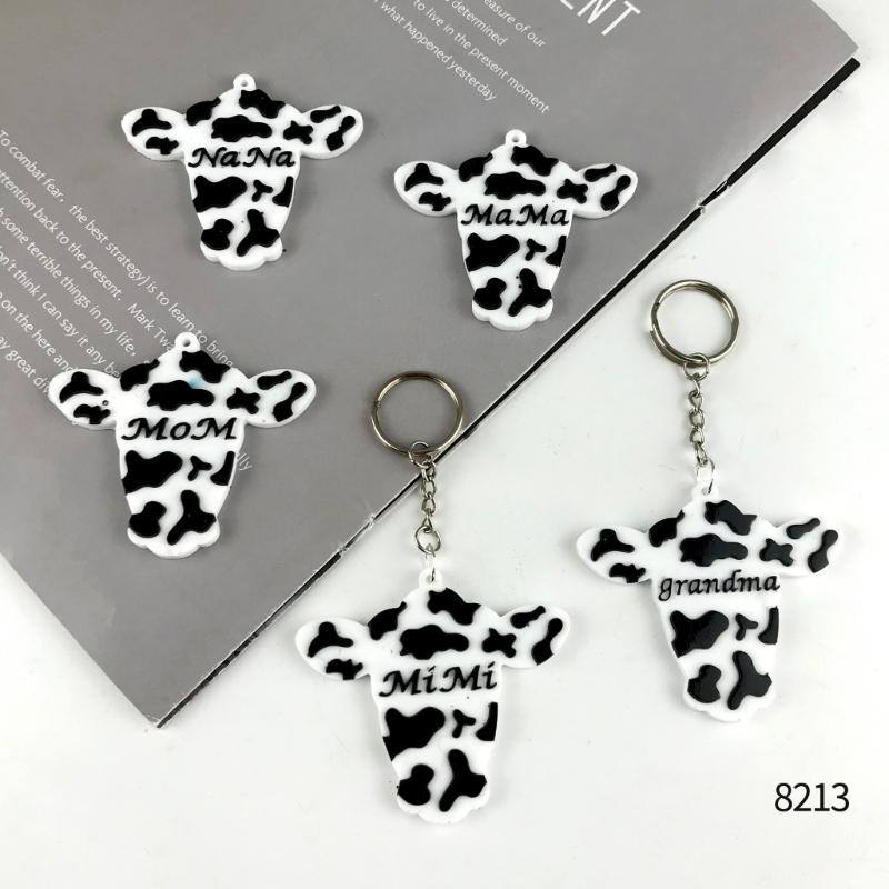 Cute Cow Head Shape Silicone Mold Decorative Pendant Mold Handmade Epoxy Silicone Mold Epoxy Resin Molds Making Crafts