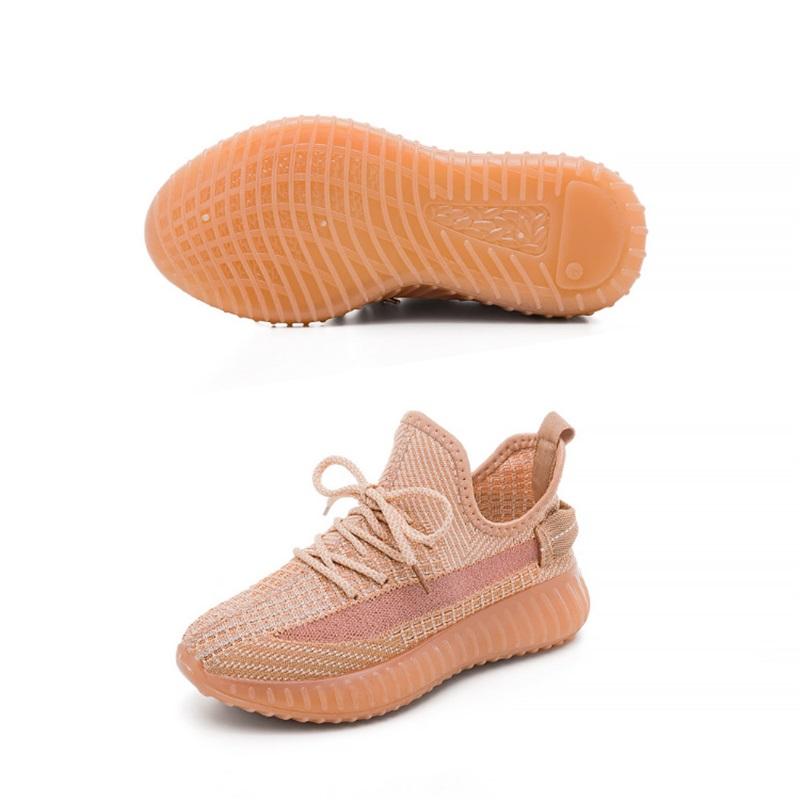 Student Style Plus Size Couple Casual Shoes Fly Knit Mesh Breathable Slip On Versatile Sports Sneakers