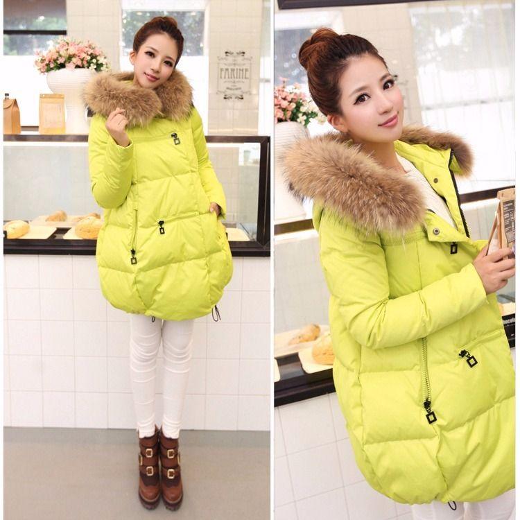 Women's Loose Fit Cotton Jacket with Thick Fur Collar and Plus Size