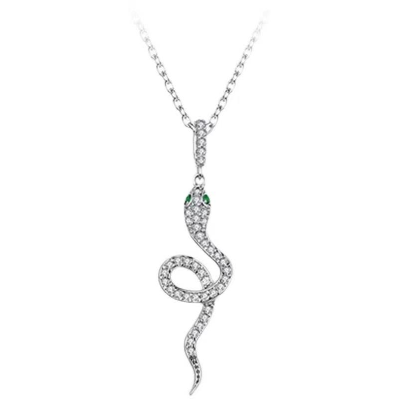Trendige Spirit Snake Halskette - Vielseitiger Cooler Anhänger für Damen mit Nischen-Design, Luxuriöse Stil-Accessoires