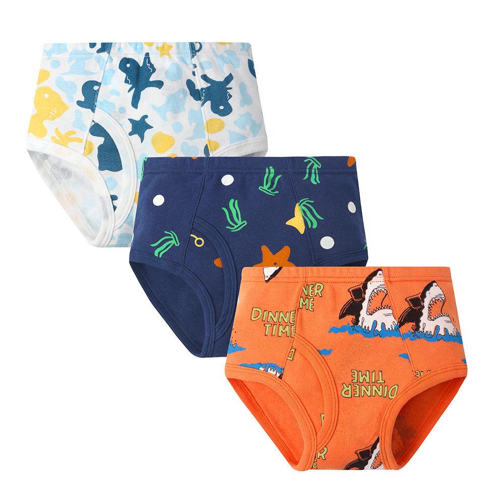 Mutandine da Bambino in Puro Cotone con Dinosauri - Pantaloncini Cartoon per Toddler e Bambini