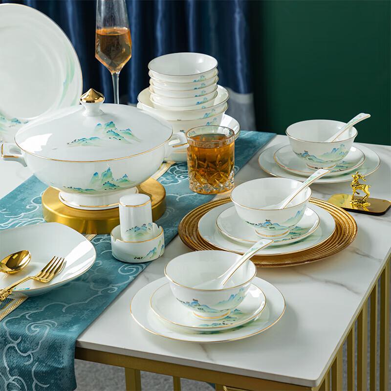 Tao Xianghui 72-Piece Jingdezhen Bone China Dinnerware Set
