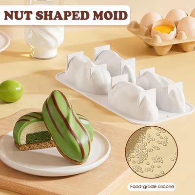 Non-Stick Silicone Dessert Mold Heat Resistant Mousse Cake Mold Pistachio Nut Cake Mold  DIY Baking