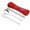3 Pcs/Set Stainless Steel Cutlery Set Storage Box Stainless Steel Outdoor Silverware Fork Spoon Chopsticks Kitchen Tools New