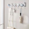 6 Hooks Mediterranean Style Coat Rack,Creative Wooden Ocean Home Decor, Practical Wholesale, Easy To Install, Wall Mounted, Metal and Wood, for Home