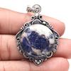 Pendant Sodalite Multi Color Gemstone Valentine'Day Silver Jewelry 2.25"