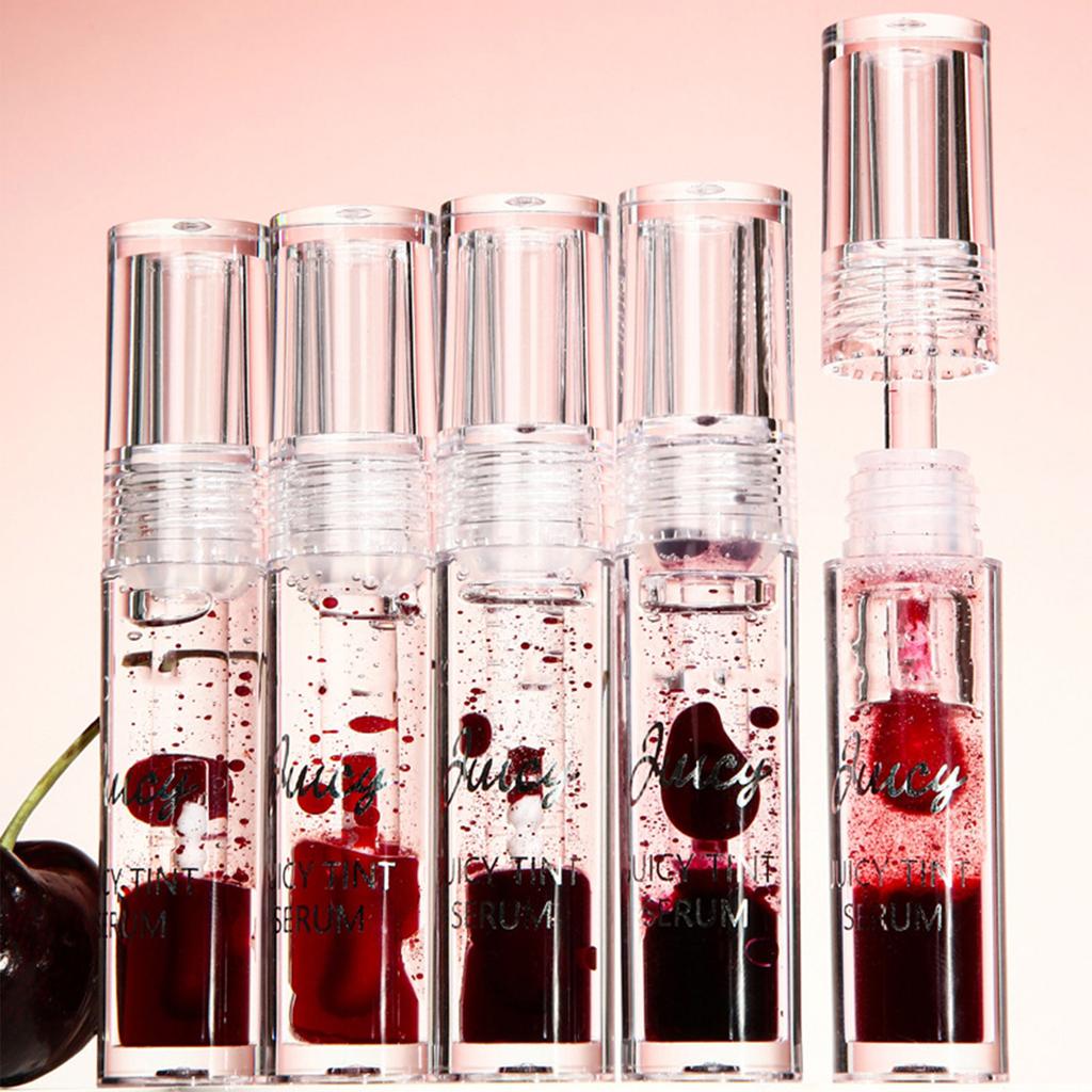 Plumping Lip Gloss with Mirror Shine, Juice-Infused Cherry Lip Oil for Moisturizing Color and Nourishment, Long-Lasting Wear, 1 Piece