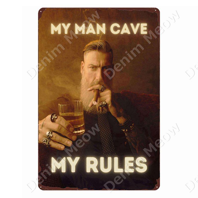 Whisky Märke Vintage Metallskyltar Man Cave Plåtskyltar After Hours Dekor för Bar Pub Klubb Alkohol Vodka Väggdekoration ZSS103