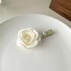 Beautiful Camellia Flower Hair Clips Elegant Cloth Art Flower Metal Alligator Clip Woman's Hair Accessories