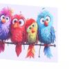 3Pcs Funny Bird Creative Glass Window Decorative Stickers For Windows Glass Wall Mirror Festival Home Decoration