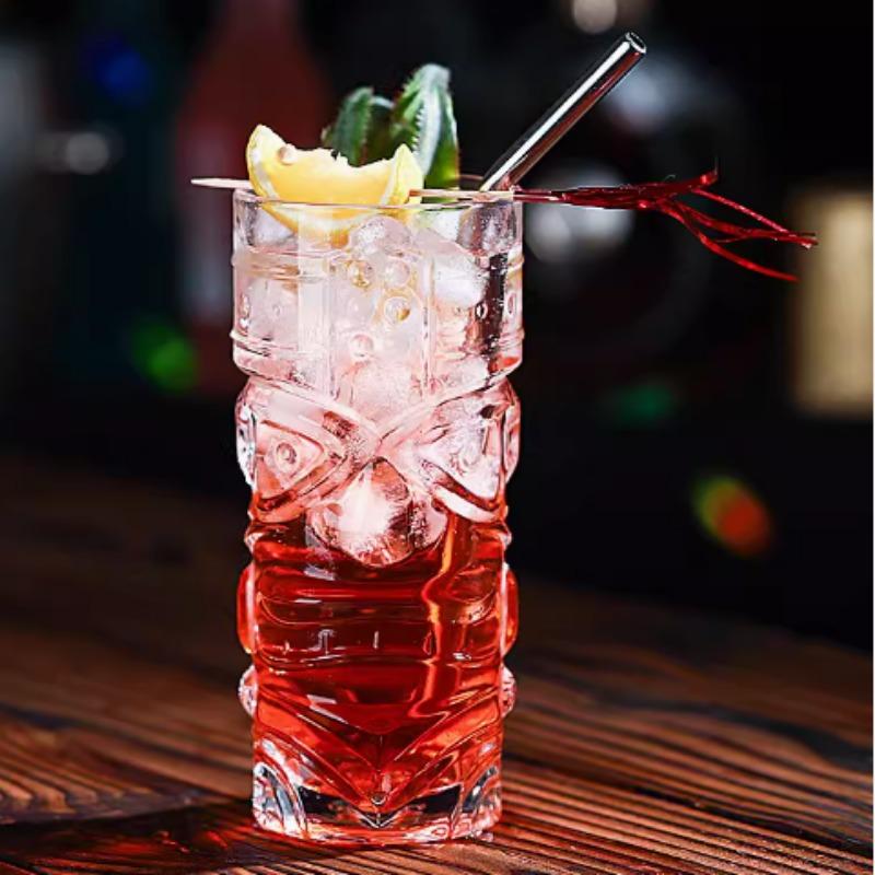 Crystal Glass Bar, Tiki Cup, Tiki Cup, Hawaiian Cocktail Cup, Ghost Face Cup, Gome Creation Water Cup