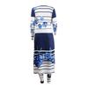 Womens Sexy Printing Cardigan Coat Long Sleeve Two-Piece Set Fashion Lady Suit