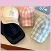 Cotton Baseball Cap With Bowknot Embroidery For Spring Summer Sun Protection