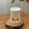 Japanese Ceramic Incense Burner & Essential Oil Diffuser - High-End Cedar Design for Home or Office.
