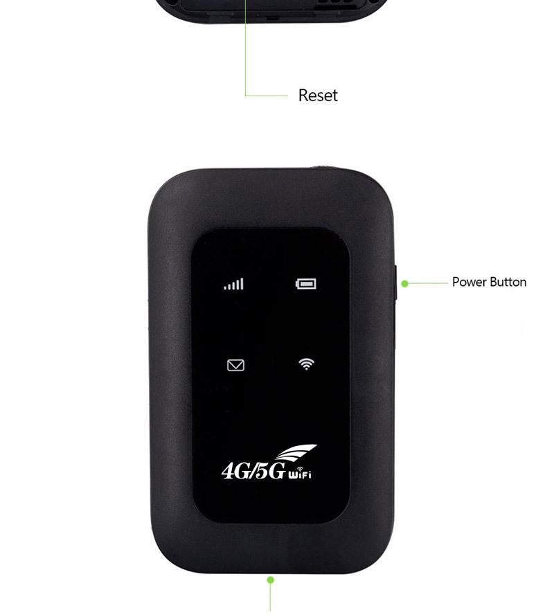 MF800 Portable 4G LTE WiFi Car Router - Black, H806 Model