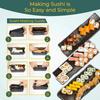 10 Stück/Set DIY Sushi-Zubereitungsset Roll-Sushi-Maker Reisrollenform Küchenwerkzeuge Japanische Sushi-Kochwerkzeuge Küchenwerkzeuge