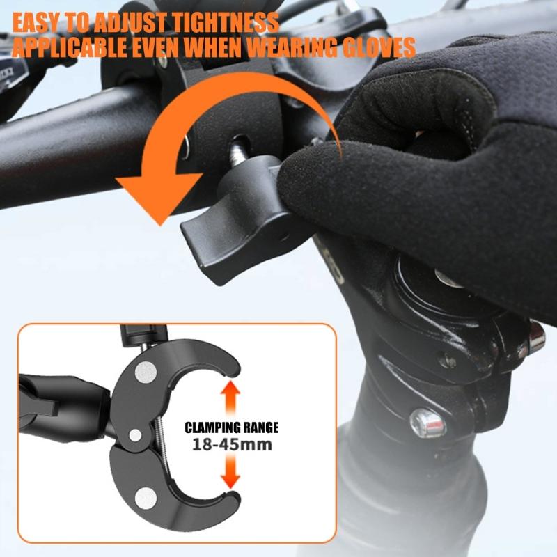 Universal Magnetic Quick Release Mount For Action Camera 360 Rotation And 18 45mm Clamp Ranges For Biking Motorcycle
