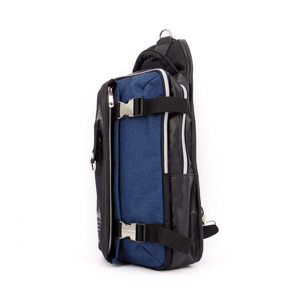 Walt Body Bag with Flap, Two-Layer Storage, Color-Scheme Black