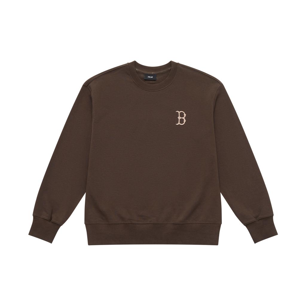 New MLB MONOGRAM Collection Basic Boston Red Sox 25FW Sweatshirt Unisex Standard Brown 3AMTM0654-43BRS
